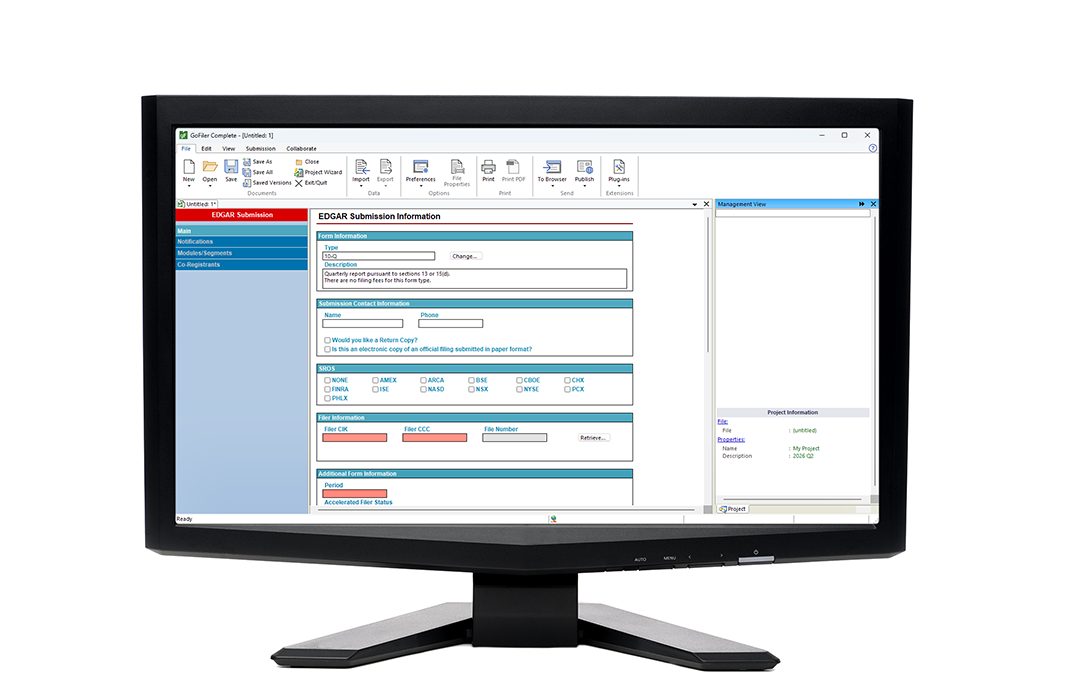 EDGAR Submission View in GoFiler