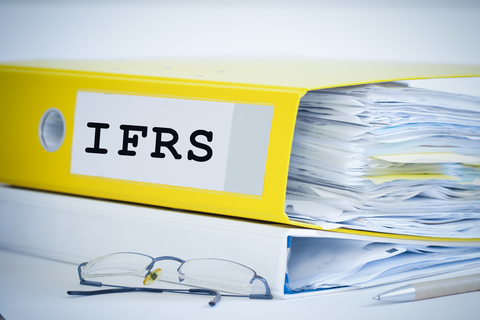 A file folder containing the IFRS taxonomy